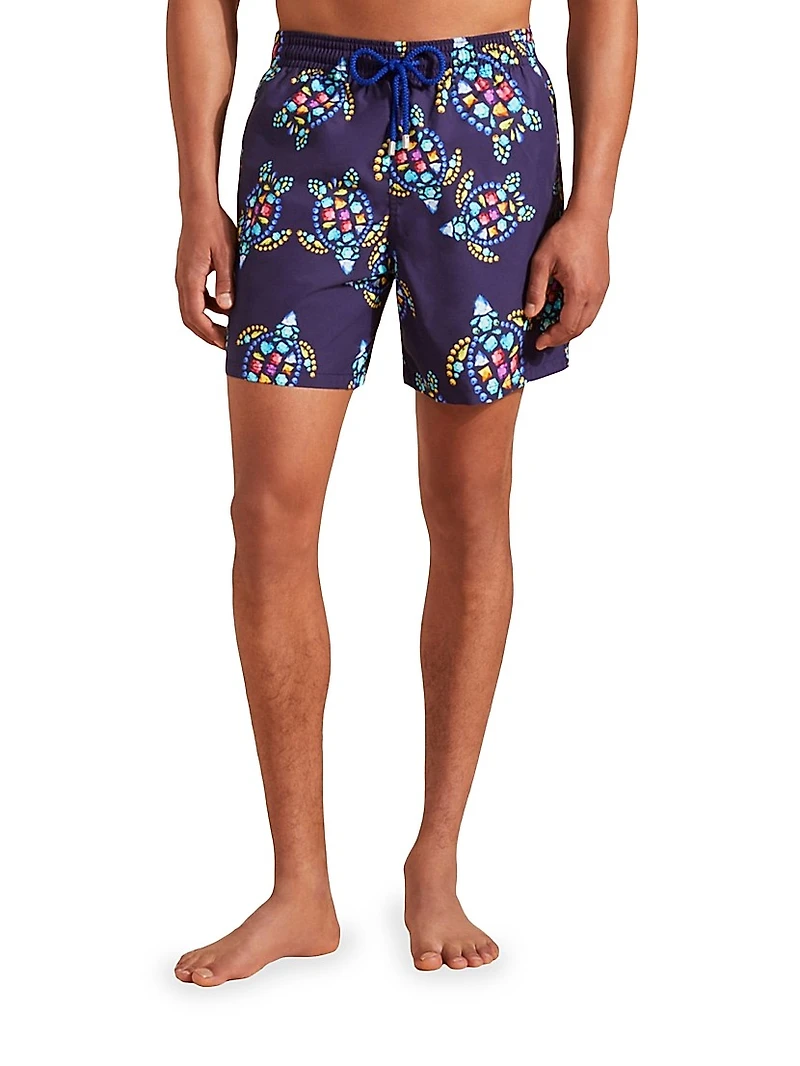 Vendôme Turtles Cotton Swim Shorts