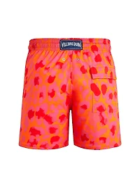 New Leopard Graphic Swim Trunks