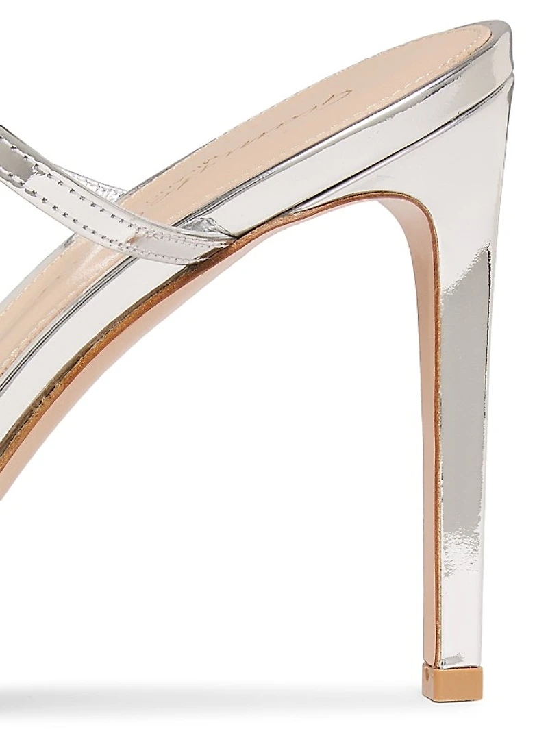 Strappy 95MM Metallic Leather Sandals
