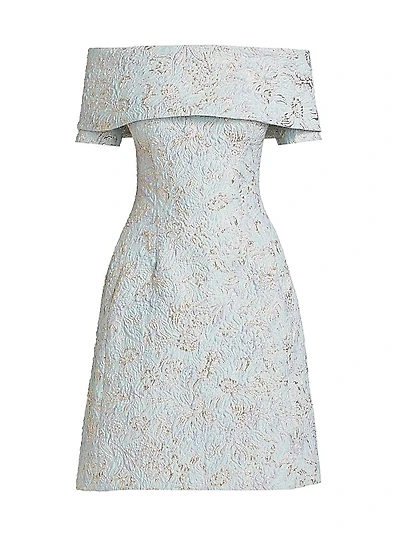 Metallic Jacquard Cocktail Dress