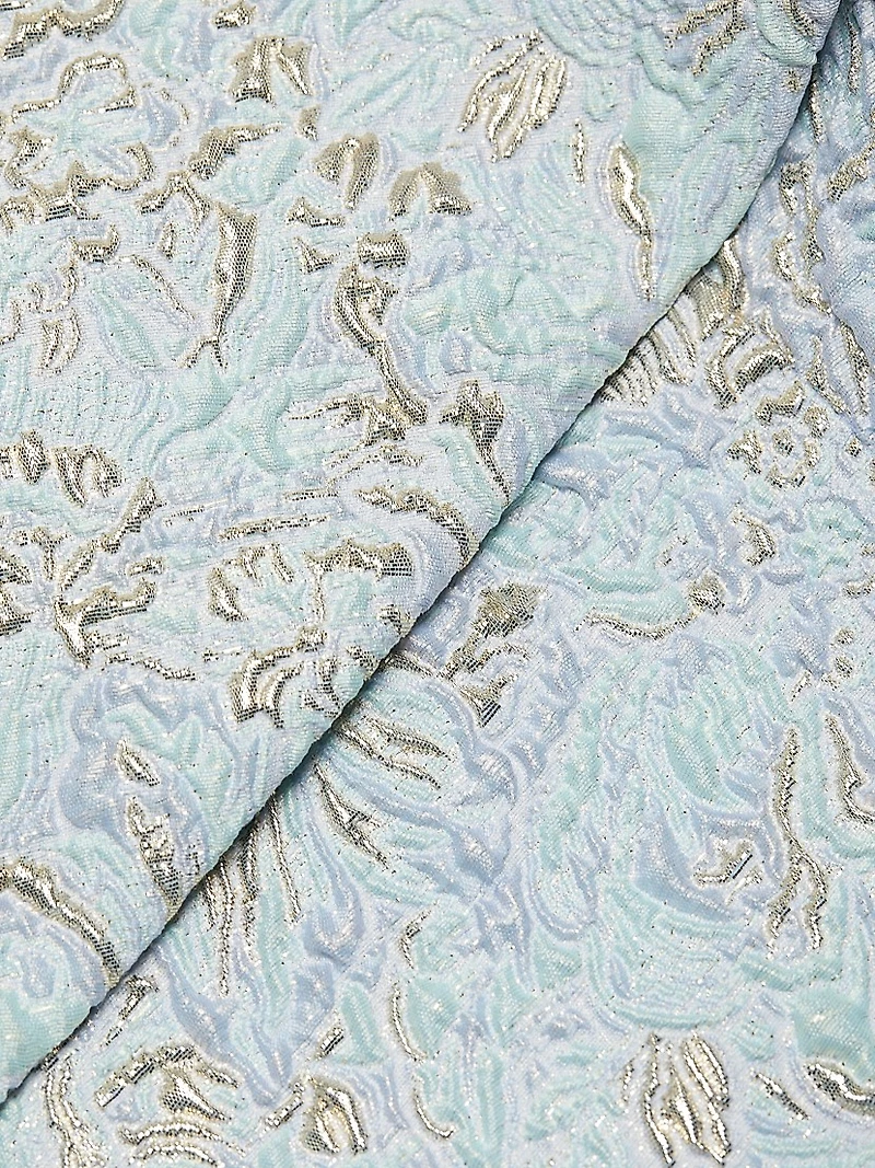 Metallic Jacquard Cocktail Dress