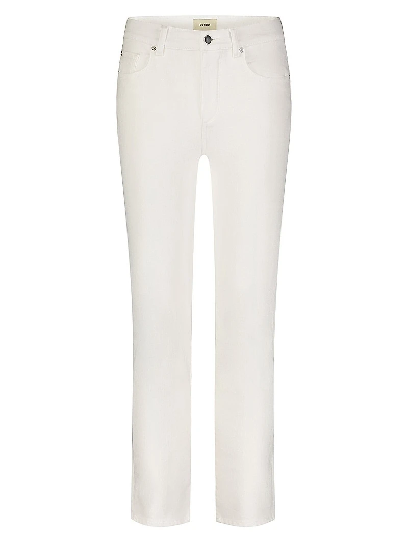 Mara Straight Mid Rise Instasculpt Ankle Jeans