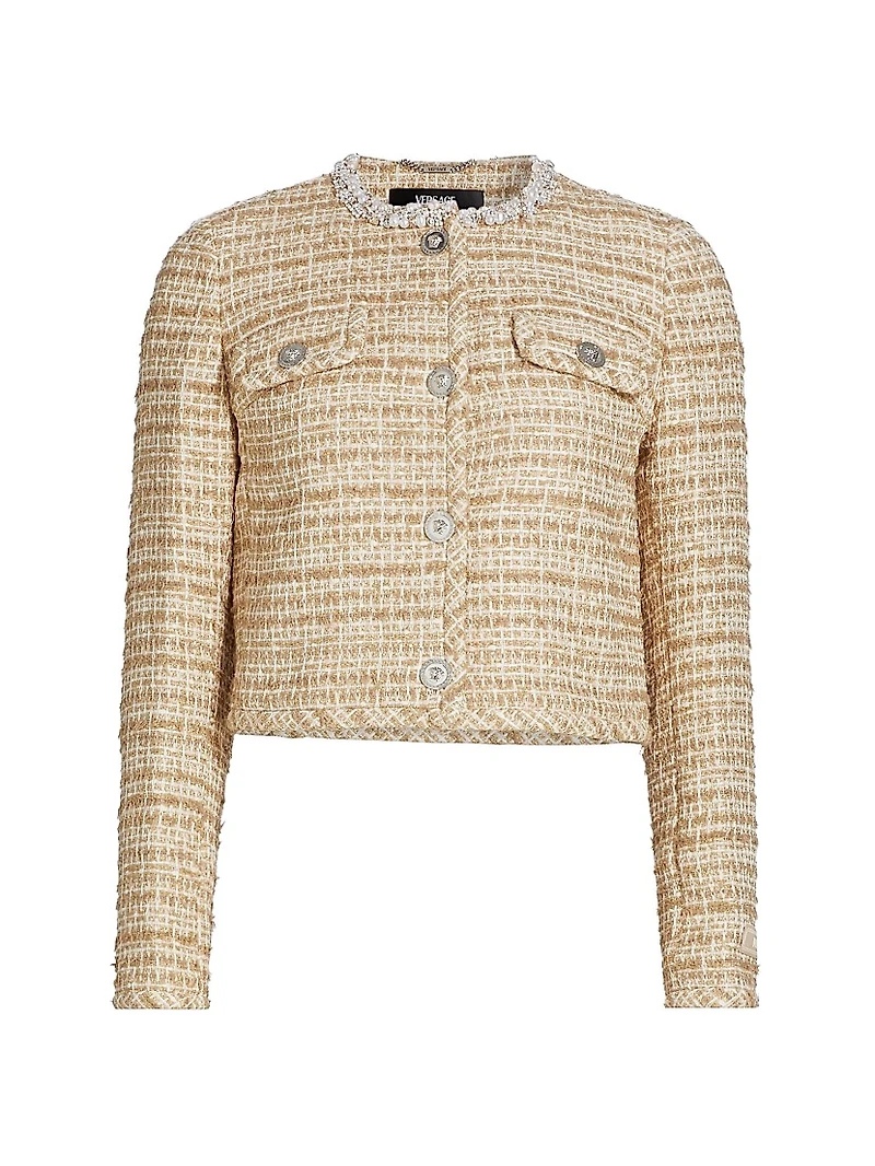Cotton-Blend Tweed Jacket