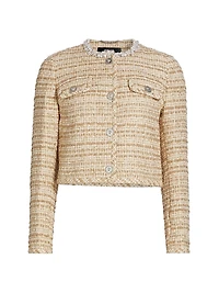 Cotton-Blend Tweed Jacket