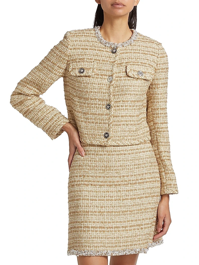 Cotton-Blend Tweed Jacket