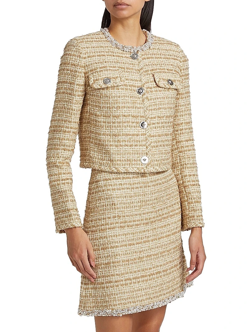 Cotton-Blend Tweed Jacket