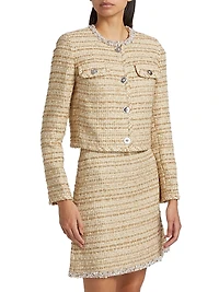 Cotton-Blend Tweed Jacket