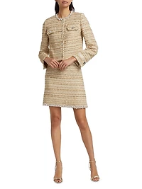 Cotton-Blend Tweed Jacket