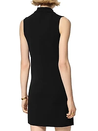 Medusa Knit Button-Front Dress