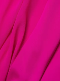 Satin Chiffon V-Neck Gown