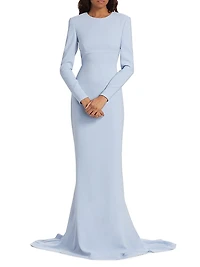 Silk-Blend Cut-Out Gown