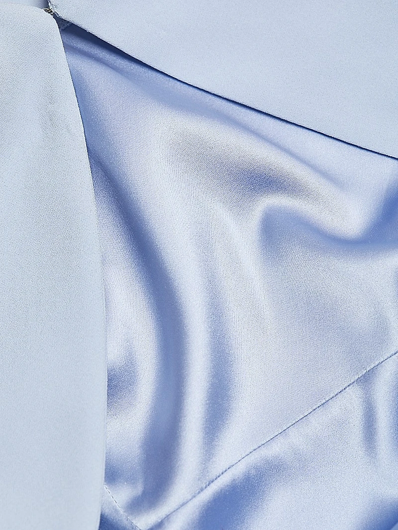 Silk-Blend Cut-Out Gown