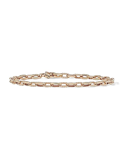 DY Madison Chain Bracelet in 18K Rose Gold, 3mm