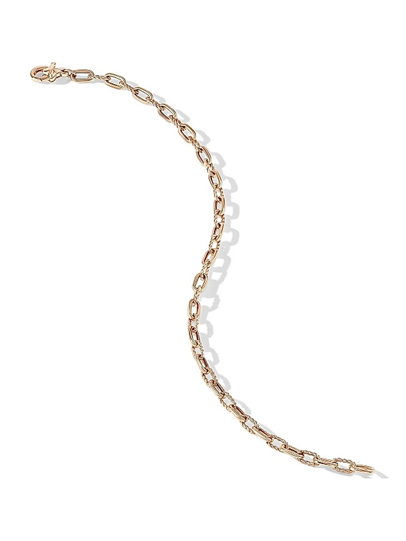 DY Madison Chain Bracelet in 18K Rose Gold, 3mm