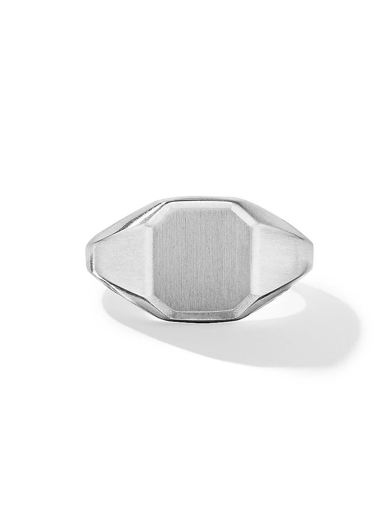 Streamline Signet Ring Sterling Silver