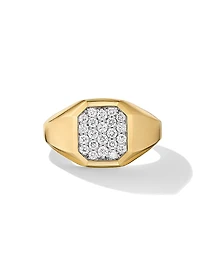 Streamline Signet Ring 18K Yellow Gold