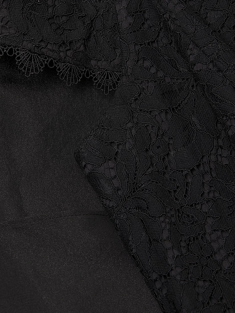 Lace & Organza A-Line Gown
