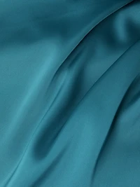 Satin One-Shoulder Sash Gown