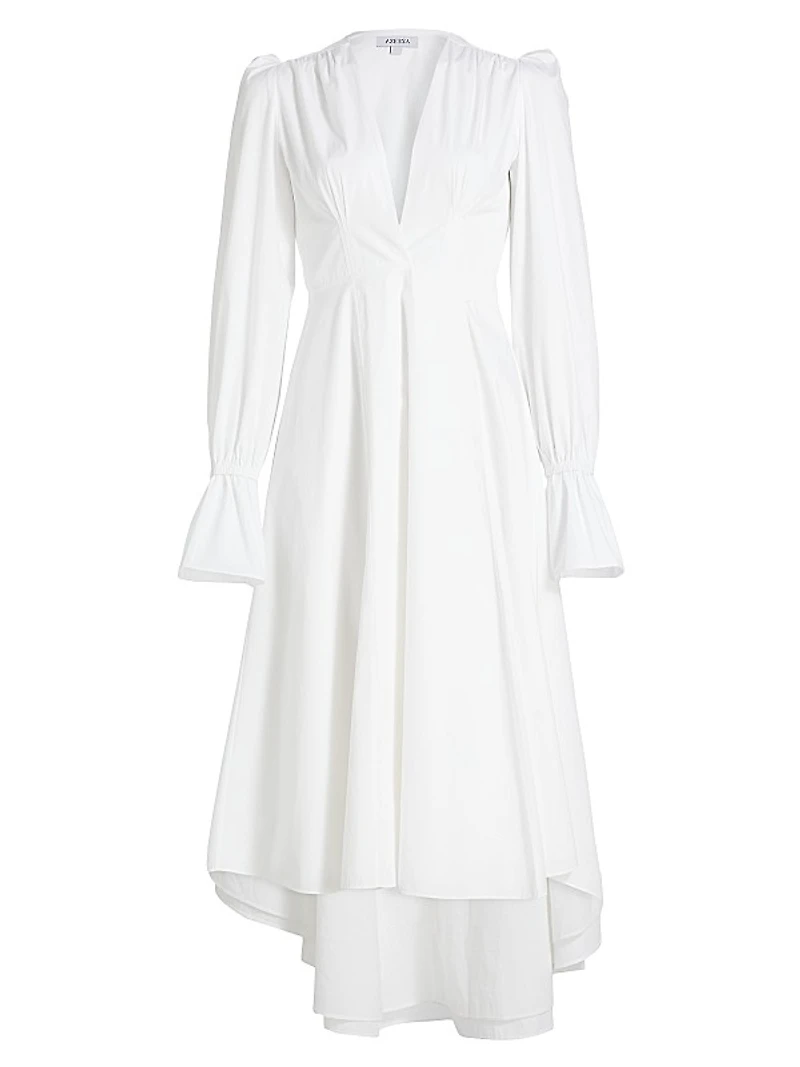 Willow Cotton Poplin Midi-Dress