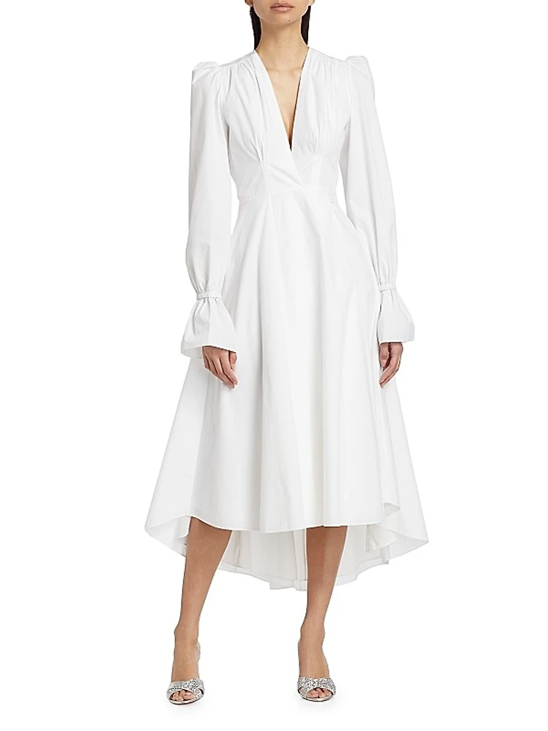 Willow Cotton Poplin Midi-Dress
