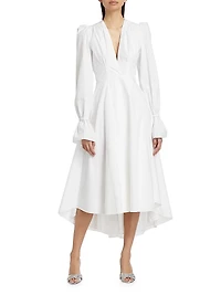 Willow Cotton Poplin Midi-Dress