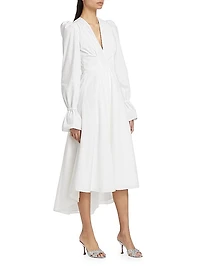 Willow Cotton Poplin Midi-Dress