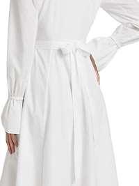 Willow Cotton Poplin Midi-Dress