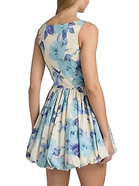 Ananya Satin Cotton-Blend Bubble Minidress