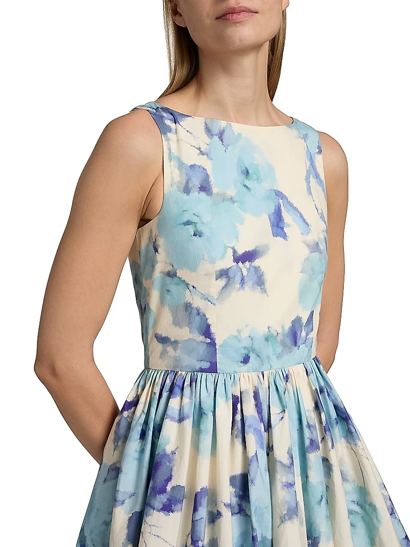 Ananya Satin Cotton-Blend Bubble Minidress