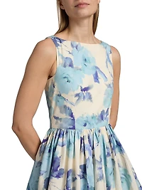 Ananya Satin Cotton-Blend Bubble Minidress