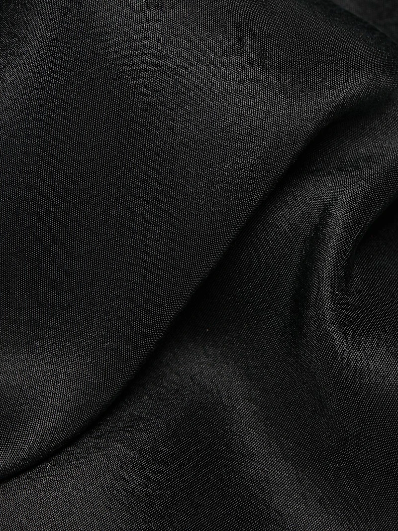 Aubrey Silk Lace-Trim Midi-Dress