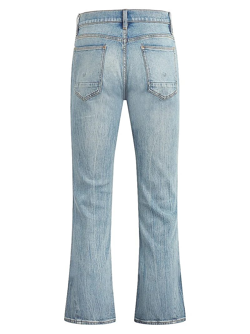 Walker Distressed Stretch Flare Jeans