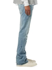 Walker Distressed Stretch Flare Jeans