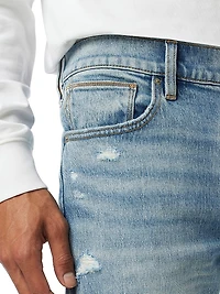 Walker Distressed Stretch Flare Jeans