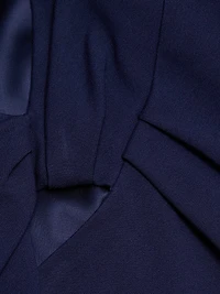 Twist Neck Jersey Dress