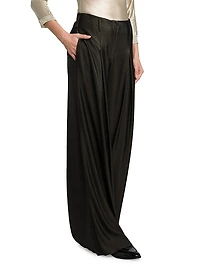Jersey Wide-Leg Pants