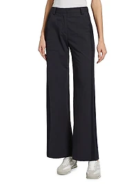 Izzy Striped Cotton-Blend Pants