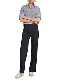 Izzy Striped Cotton-Blend Pants
