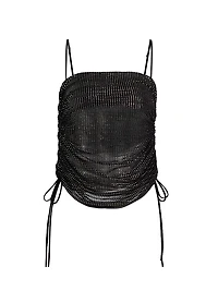 Leopard Hotfix Crystal Camisole