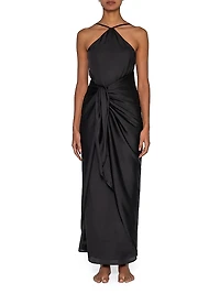 Selva Halter Cover-Up Dress