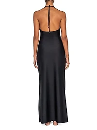 Noche Embellished Cut-Out Cover-Up Dress
