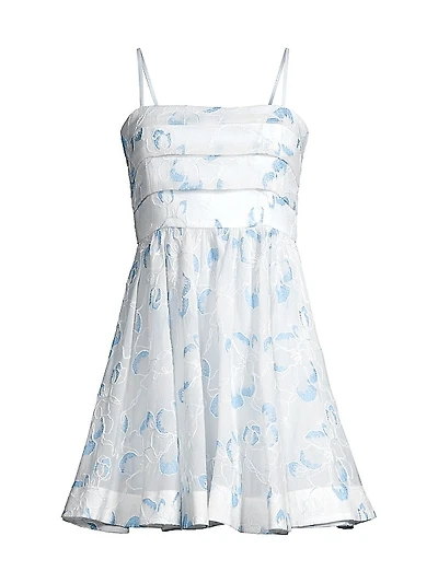 Kia Embroidered Floral Minidress