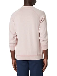 Cotton-Silk V-Neck Sweater