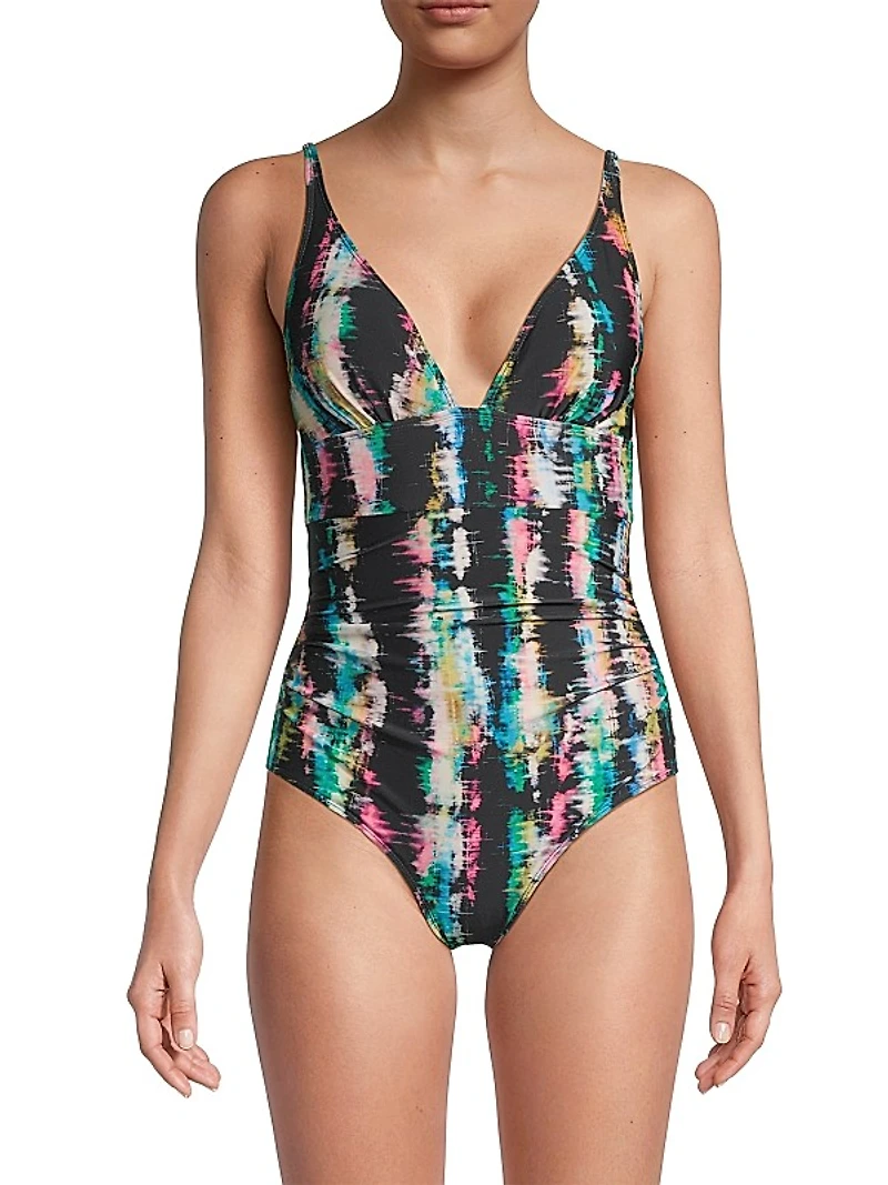 Niki V-Neck One-Piece Swimsuit