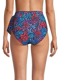 Knotted High-Rise Bikini Bottom