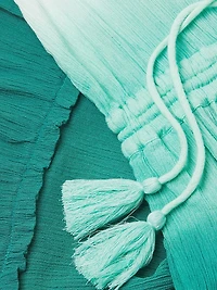 Beth Drawstring Cotton Minidress