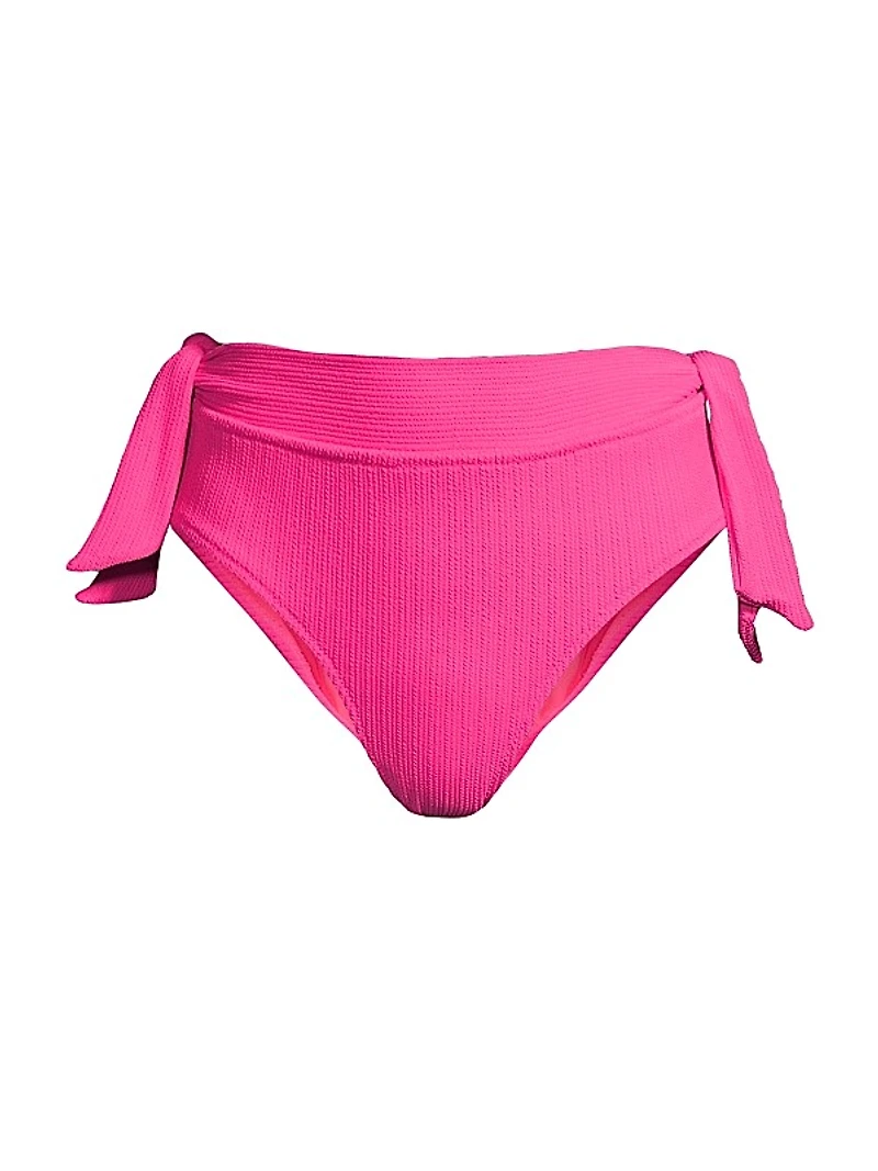Double-Tie Mid-Rise Bikini Bottom