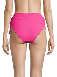 Double-Tie Mid-Rise Bikini Bottom