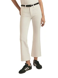 The Erin Low-Rise Crop Boot-Cut Jeans