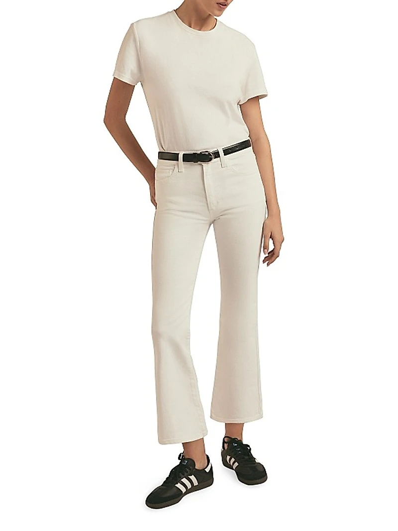 The Erin Low-Rise Crop Boot-Cut Jeans